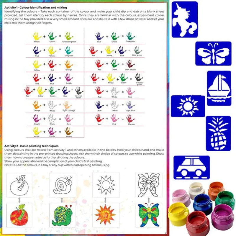 Toykraftt Finger Painting Mega kit