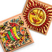 Toykraftt Madhubani Coasters With Glass Paints-Arts & Crafts-Toykraftt-Toycra