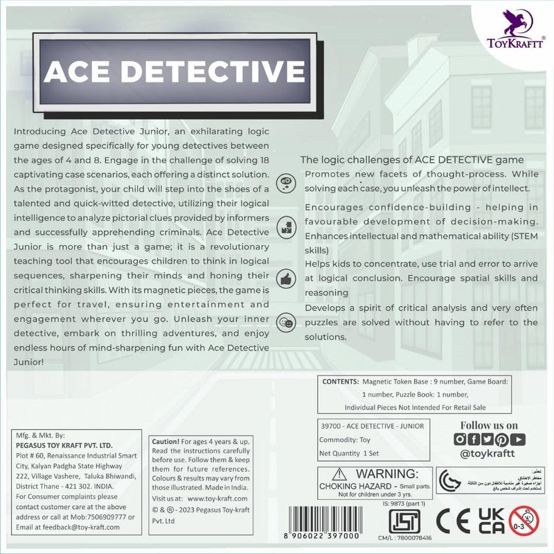 Toykraftt Magnalogix Ace Detective