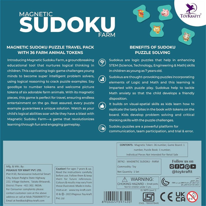 Toykraftt Magnalogix Magnet Sudoku