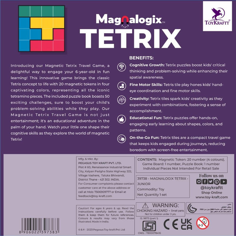 Toykraftt Magnalogix Tetrix - Junior