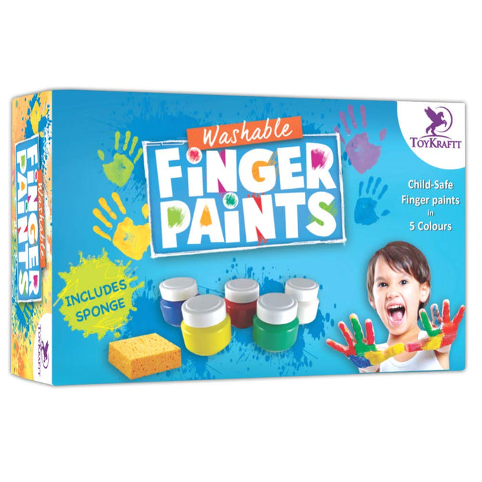 Toykraftt Washable Finger Paints-Arts & Crafts-Toykraftt-Toycra