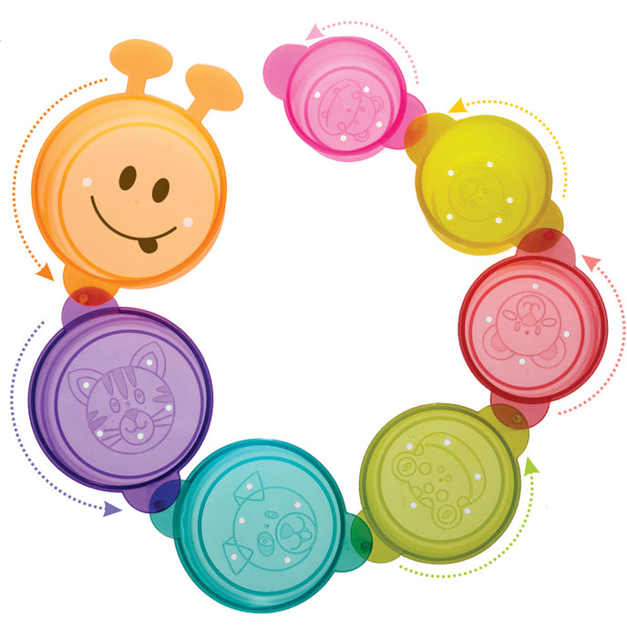 Toymate Caterpillar Cups – Stack, Float & Catch Fun for Toddlers (12M+)-Toymate-Toycra