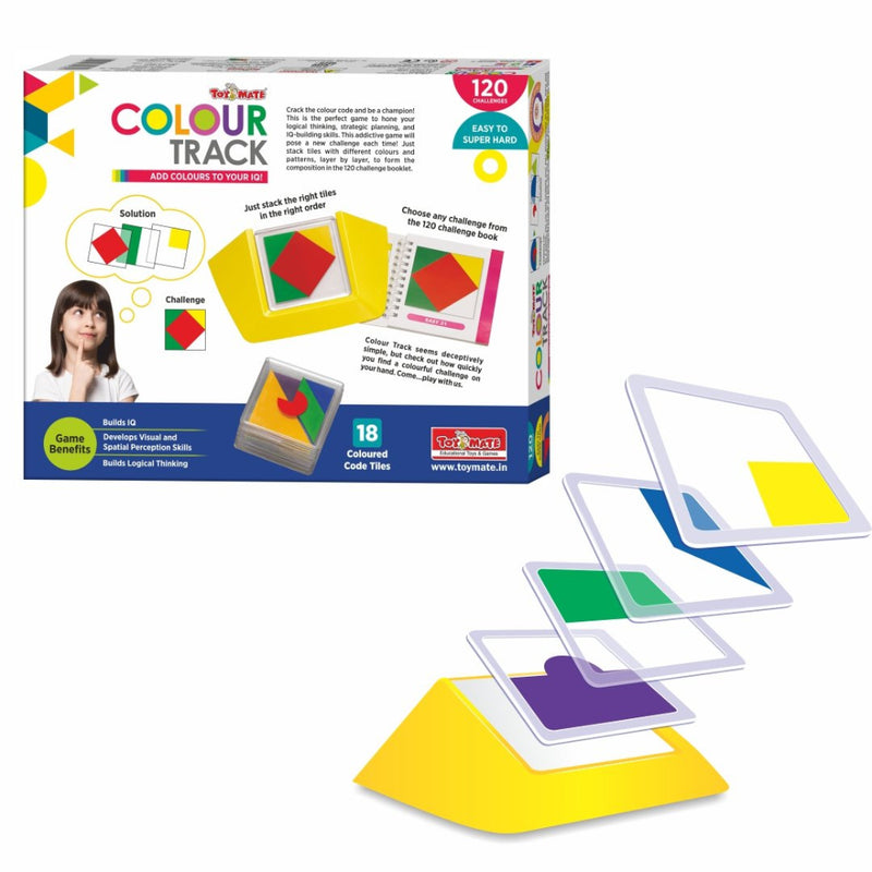 Toymate Colour Track – Educational Puzzle Game for Kids (Age 4-8) | 120 Challenges | Develops IQ, Logic & Spatial Skills
