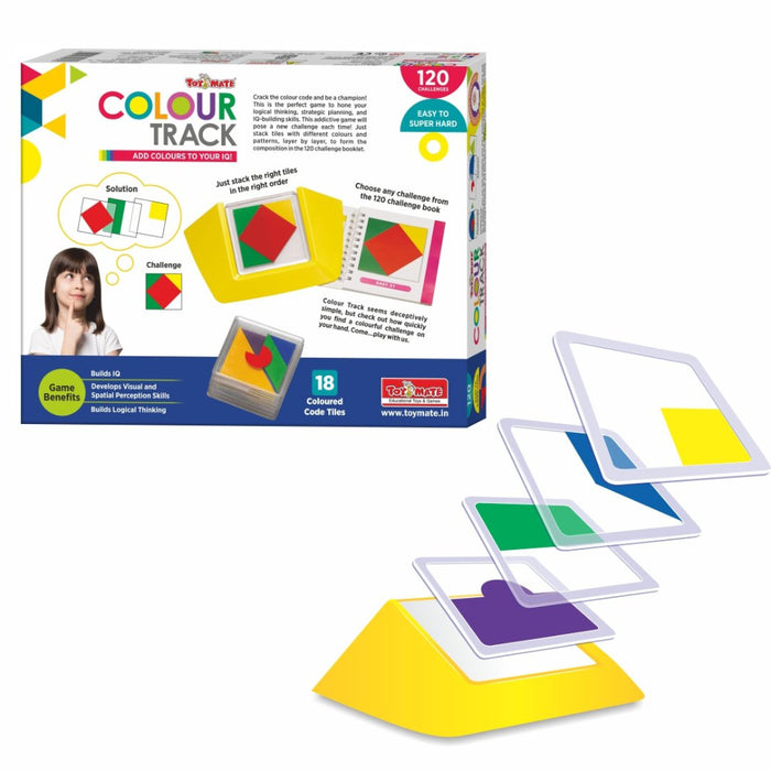 Toymate Colour Track – Educational Puzzle Game for Kids (Age 4-8) | 120 Challenges | Develops IQ, Logic & Spatial Skills-Puzzles-Toymate-Toycra