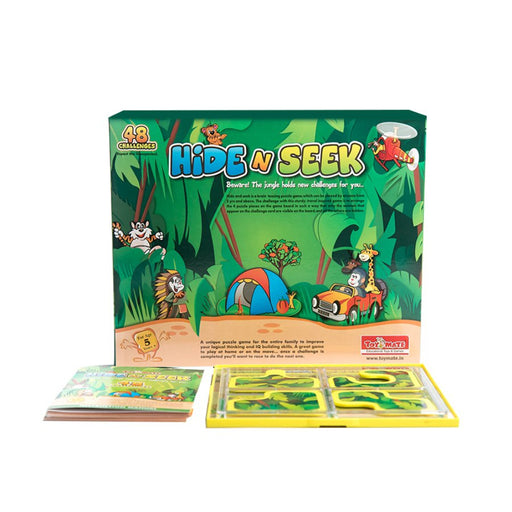 Toymate Hide N Seek Jungle A Puzzle Board Game | 48 Logic Challenges for Kids & Adults-Board Games-Toymate-Toycra