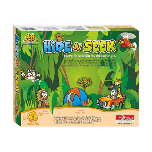 Toymate Hide N Seek Jungle A Puzzle Board Game | 48 Logic Challenges for Kids & Adults-Board Games-Toymate-Toycra