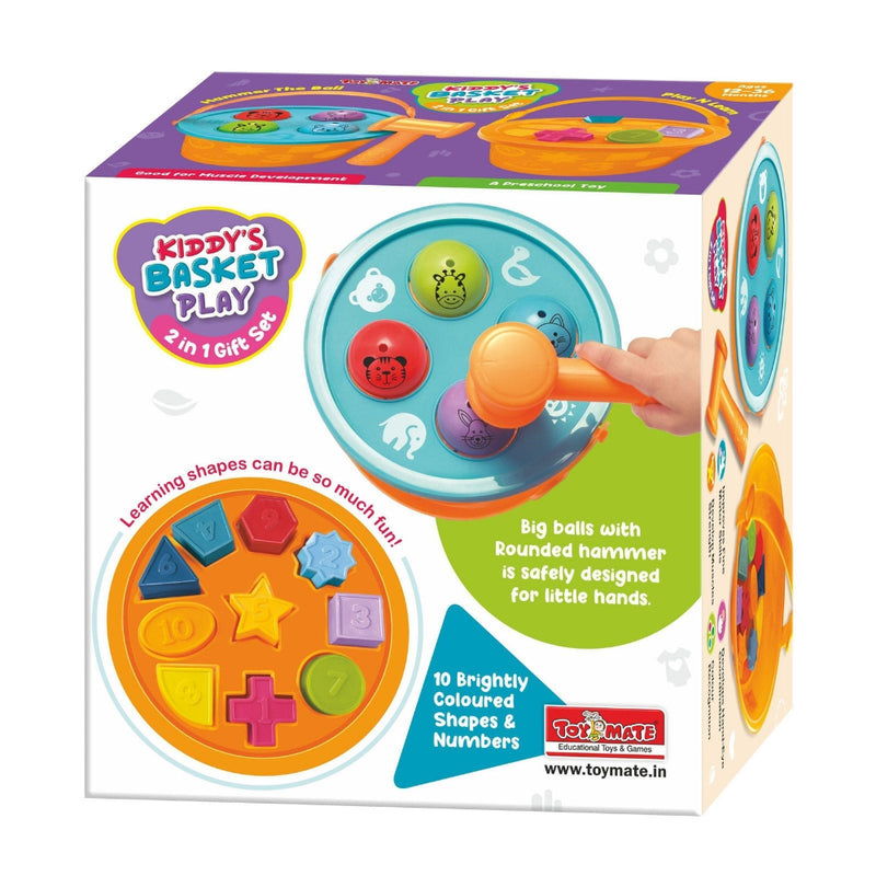 Toymate Kiddy’s Basket Play – 2-in-1 Educational Gift Set for Toddlers (12–36 Months)