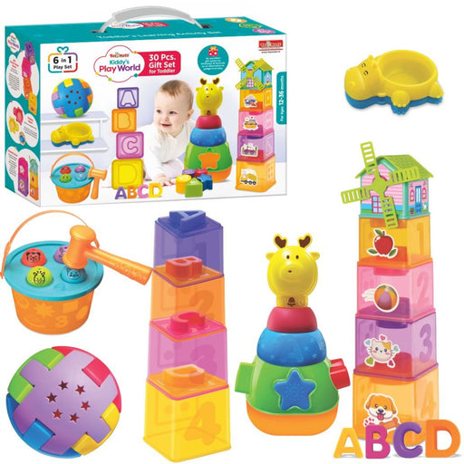 Toymate Kiddy's Play World – Premium 30-Piece Toddler Gift Set (6-in-1 Activity Kit | Ages 12–36 Months)-Active Play-Toymate-Toycra