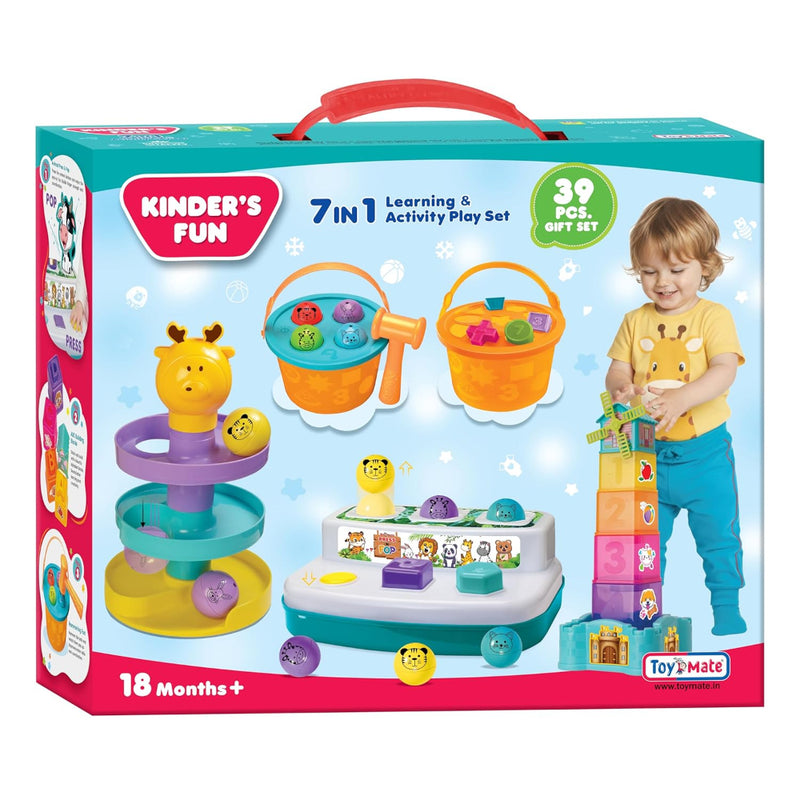 Toymate Kinders Fun 7-in-1 Toddler Learning Toy Set