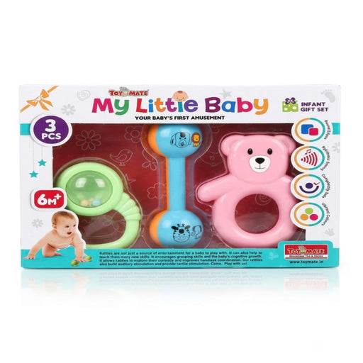 Toymate My Little Baby Infant Rattle Gift Set (3 PCS)