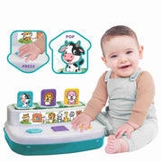 Toymate Press and Pop - A 2 in 1 animals and 3 colourful balls pop up learning educational toy