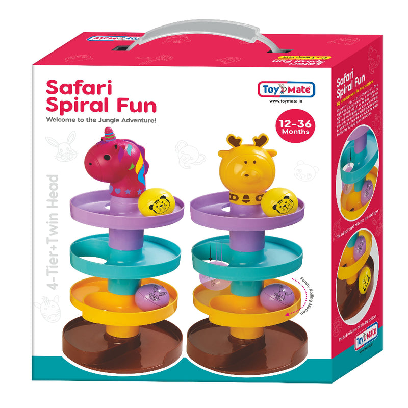 Toymate Safari Spiral Fun – 4-Tier Jungle Adventure for Toddlers!