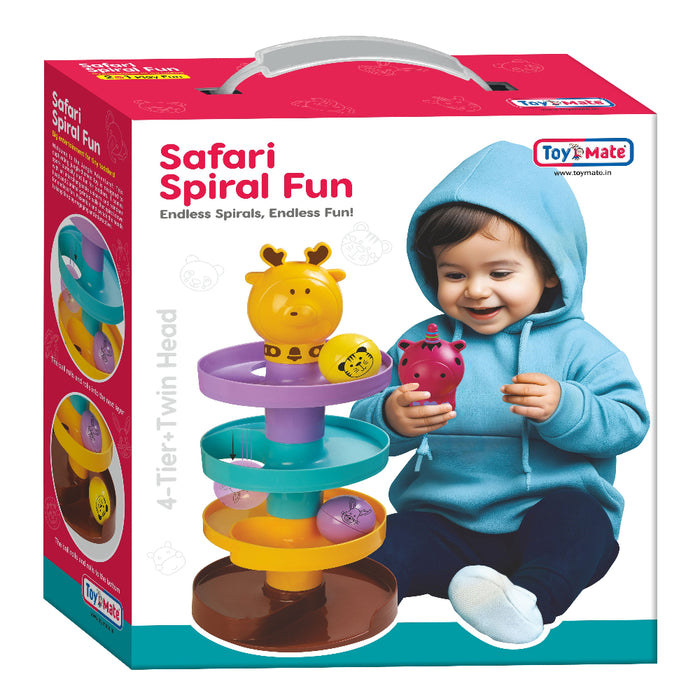 Toymate Safari Spiral Fun – 4-Tier Jungle Adventure for Toddlers!-Learning & Education-Toymate-Toycra