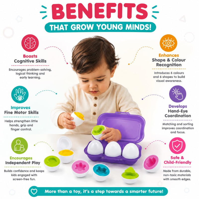Toymate Smarty Eggs Matching Puzzle Eggs