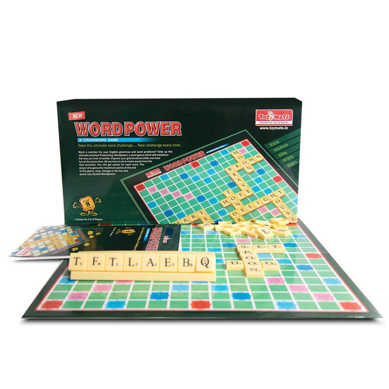 Toymate Word power – Educational Crossword Board Game for Kids & Family Fun