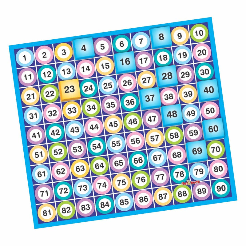 Toymate's Housie 24 Red Reusable Cards - Family Fun Game for Small Gathering- No pins or Pencils Required