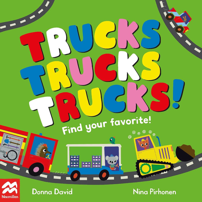Trucks, Trucks, Trucks! Find Your Favourite! Board Book-Board Book-Pan-Toycra