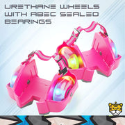 Tygatec Flashing Wheels - Multi Colour