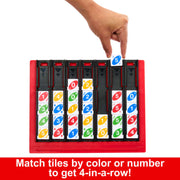 UNO Quatro Game For Adult, Family & Game Night, 2 To 4 Players