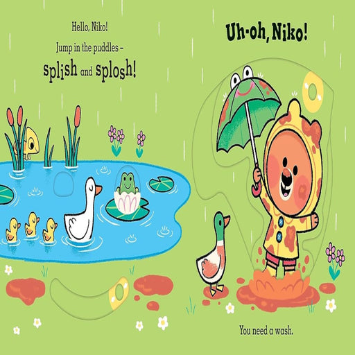 Uh-Oh, Niko Bathtime-Board Book-Prh-Toycra