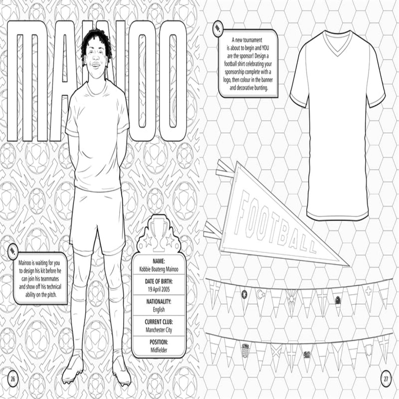 Ultimate Football Heroes : Team Kit Designer Coloring Book (Age : 6 Years+)