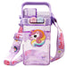 Unicorn Double Straw Water Bottle With Handle Animal Design-LunchBox & Water Bottles-Bright International-Toycra