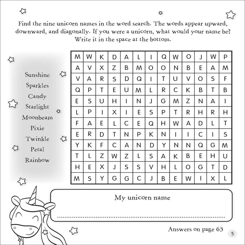 Unicorn Magic Drawing, Coloring & Activity Book