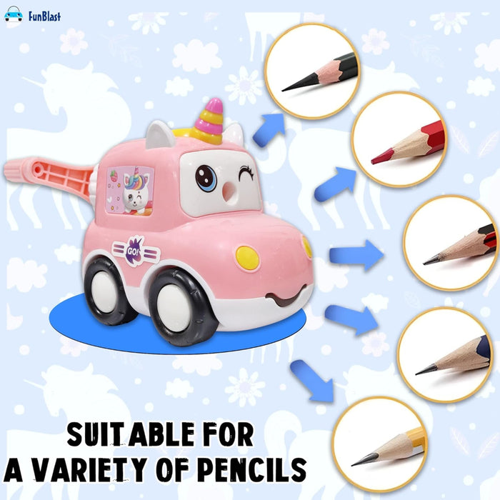 Unicorn Pencil Sharpener with Wheels-Stationery-Bright International-Toycra