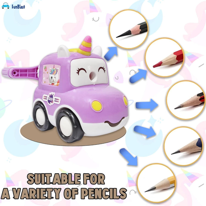 Unicorn Pencil Sharpener with Wheels-Stationery-Bright International-Toycra