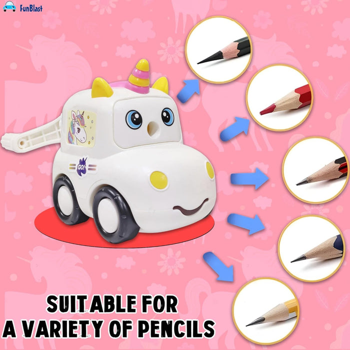 Unicorn Pencil Sharpener with Wheels-Stationery-Bright International-Toycra