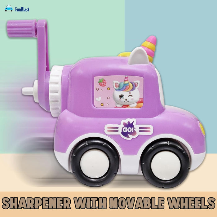 Unicorn Pencil Sharpener with Wheels-Stationery-Bright International-Toycra