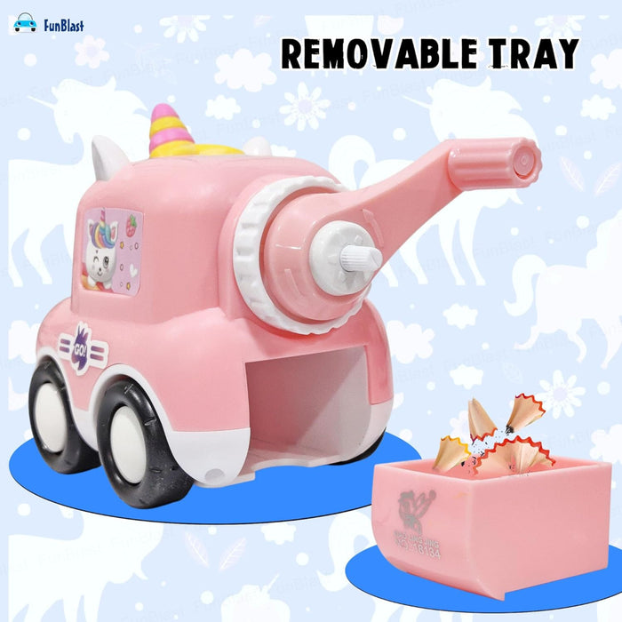 Unicorn Pencil Sharpener with Wheels-Stationery-Bright International-Toycra