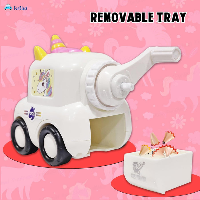 Unicorn Pencil Sharpener with Wheels-Stationery-Bright International-Toycra