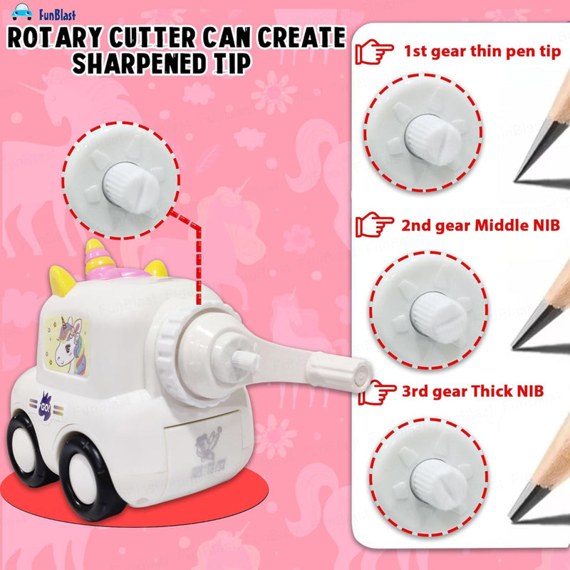 Unicorn Pencil Sharpener with Wheels