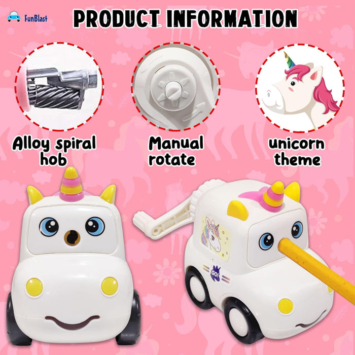 Unicorn Pencil Sharpener with Wheels-Stationery-Bright International-Toycra