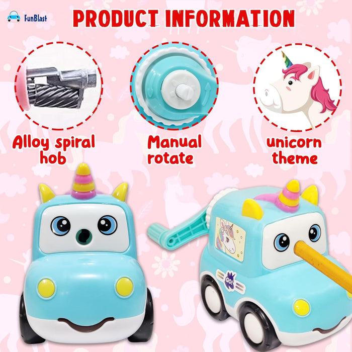 Unicorn Pencil Sharpener with Wheels-Stationery-Bright International-Toycra