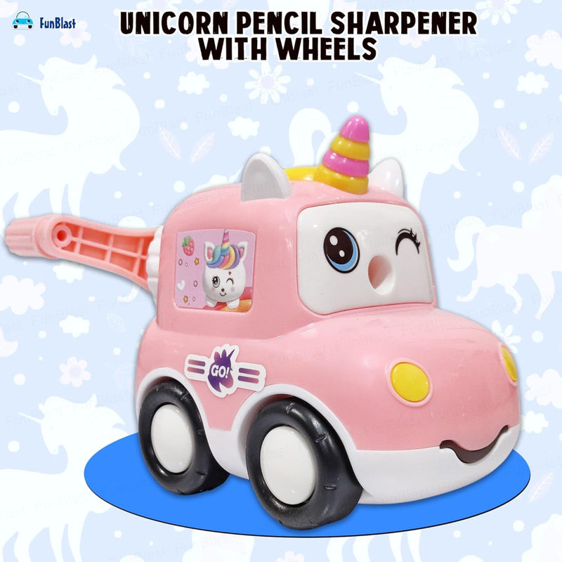 Unicorn Pencil Sharpener with Wheels