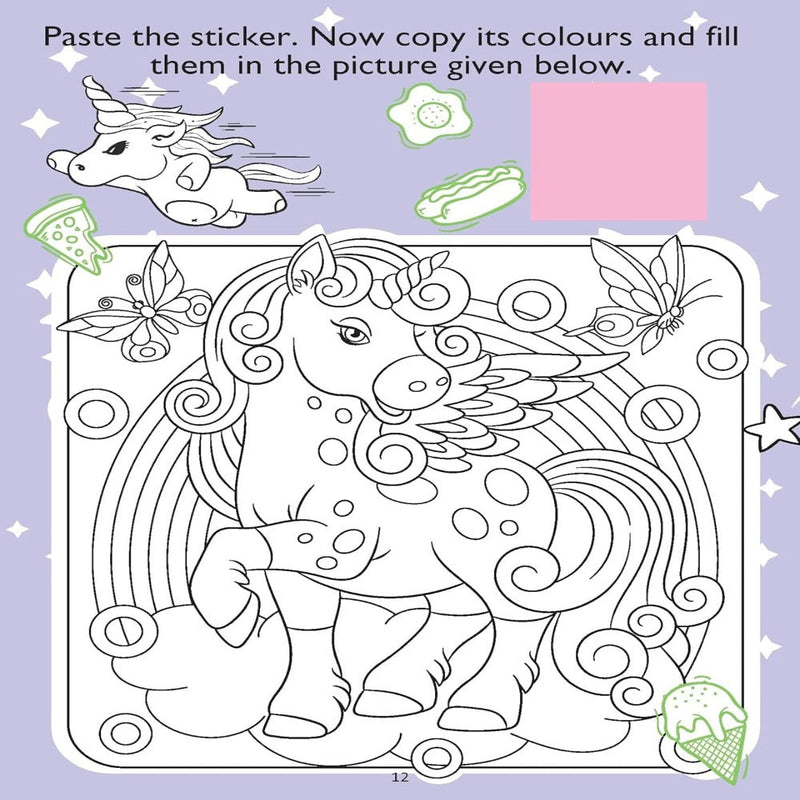 Unicorn Sticker And Activity Book