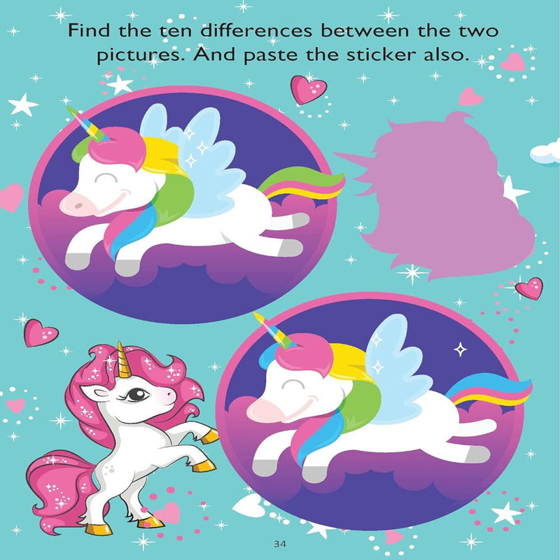 Unicorn Sticker And Activity Book
