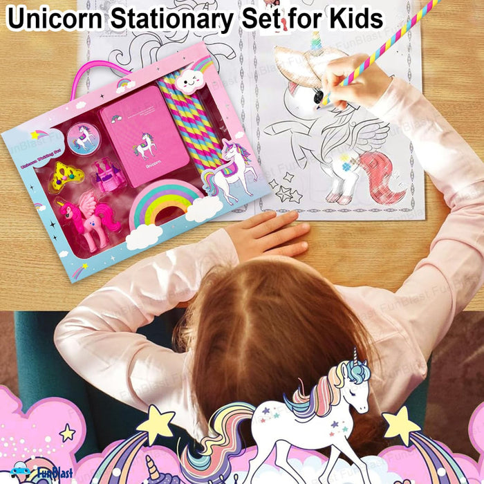 Unicorn Writing Stationery Set-Stationery-Bright International-Toycra