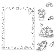 Unicorns Colour-Me Magnets & Colouring Book