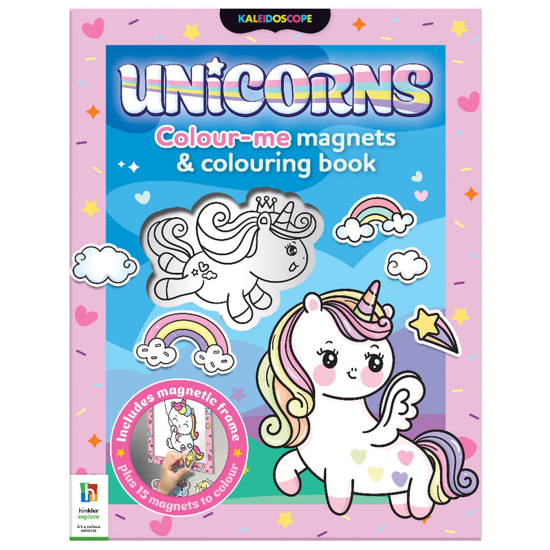 Unicorns Colour-Me Magnets & Colouring Book