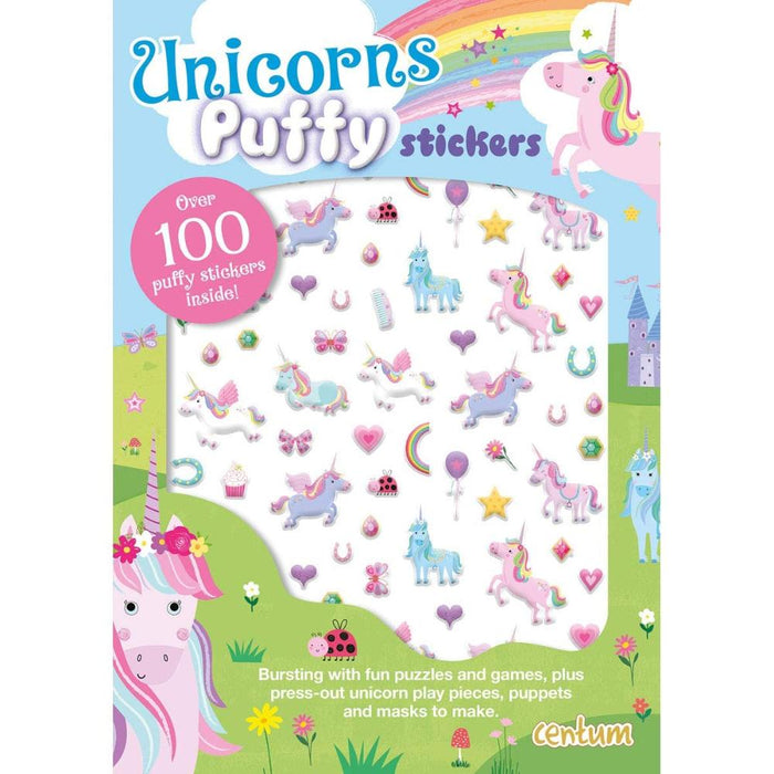 Unicorns Puffy Stickers Activity Book-Sticker Book-SBC-Toycra