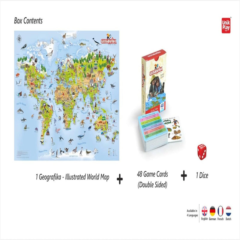 Unik Play Geografica World Map Game