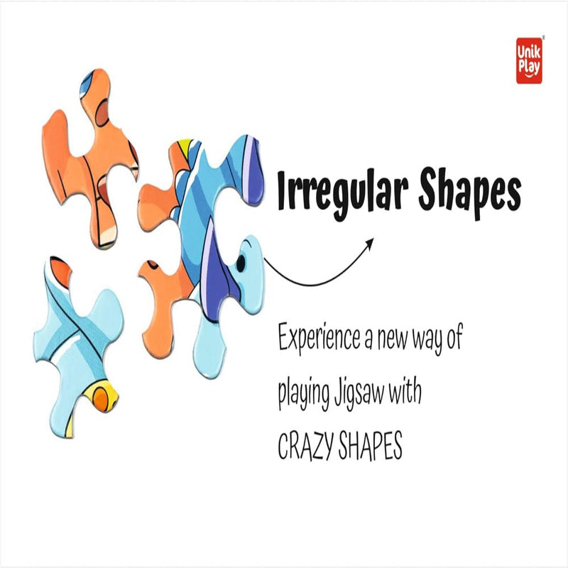 Unik Play Go Crazy Jigsaw Puzzle (180 Pieces Pack Of 2 Puzzles)