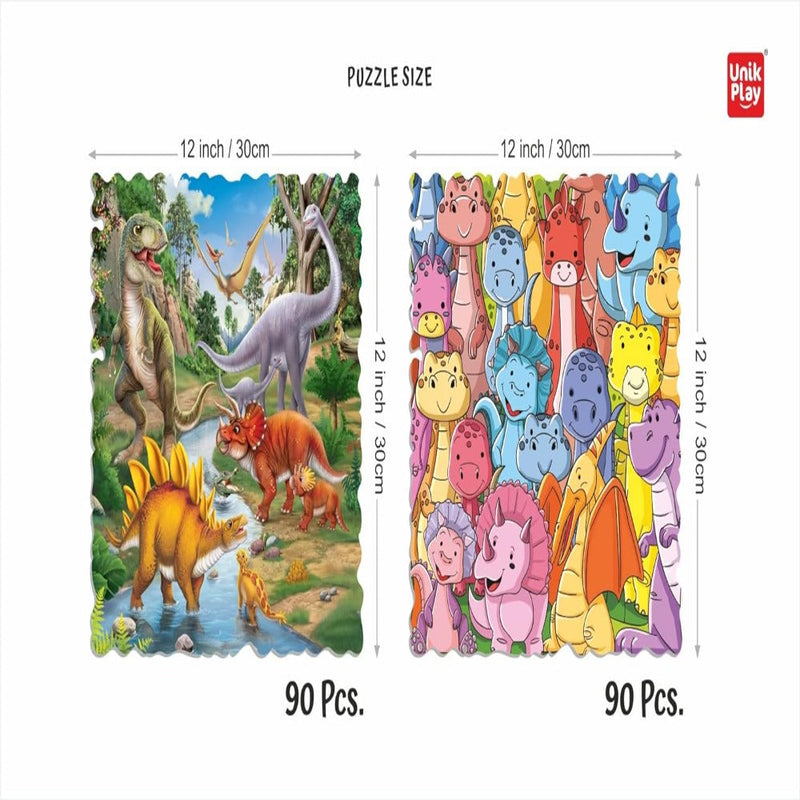 Unik Play Go Crazy Jigsaw Puzzle (180 Pieces Pack Of 2 Puzzles)