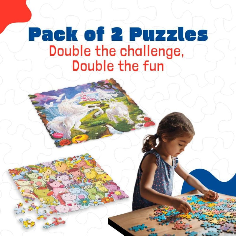 Unik Play Go Crazy Jigsaw Puzzle (180 Pieces Pack Of 2 Puzzles)