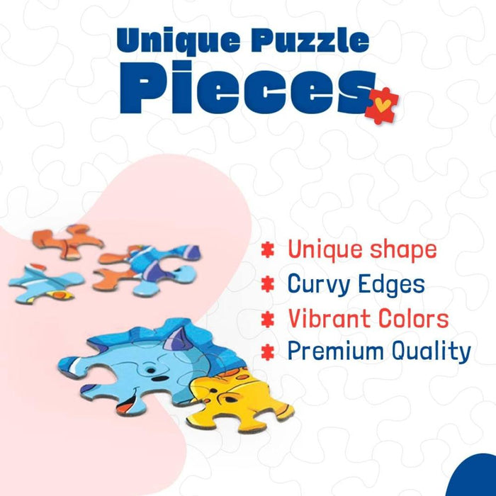 Unik Play Go Crazy Jigsaw Puzzle (180 Pieces Pack Of 2 Puzzles)-Puzzles-Unik Play-Toycra