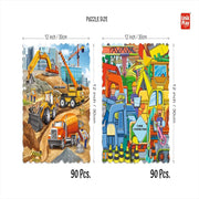 Unik Play Go Crazy Jigsaw Puzzle (180 Pieces Pack Of 2 Puzzles)